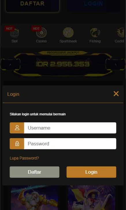 cara login APK Gems365